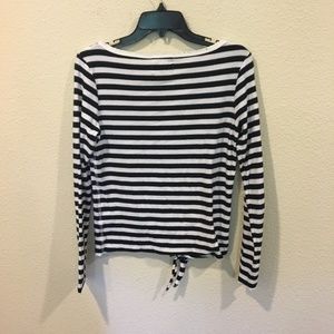 Nation LTD Tops - Nation LTD striped tie long sleeve tee Nation LTD Tops - Nation LTD striped tie long sleeve tee